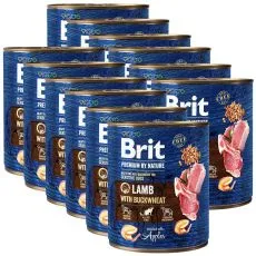 Brit premium by Nature Lamb Conservă cu de hrișcă 12 x 800 g