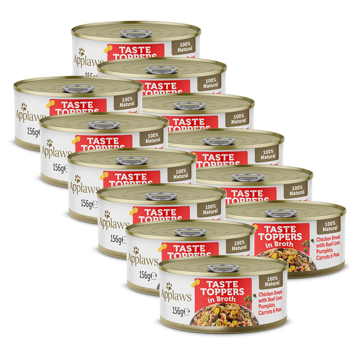 Conservă pentru câini APPLAWS dog, cu pui, ficat de vită şi legume 12 x 156g
