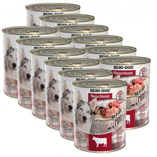 Conservă New BEWI DOG– carne de vită, 12 x 400 g