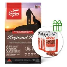 Orijen Regional Red Dog 11,4 kg + 3x recompense GRATUIT