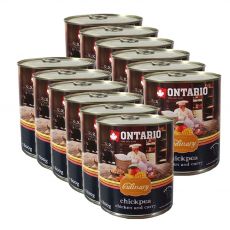 Conservă ONTARIO Culinary Chickpea, Chicken and Curry 12 x 800 g