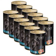 Piper Adult conservă pentru câini cu miel, morcovi și orez brun 12 x 400 g