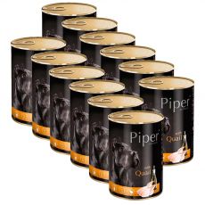 Piper Adult conservă pentru câine cu prepeliţă 12 x 400 g