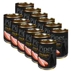 Piper Platinum Pure conservă cu pui și orez brun 12 x 400 g