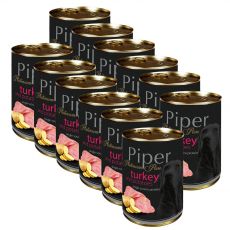 Piper Platinum Pure conservă cu curcan şi cartofi  12 x 400 g