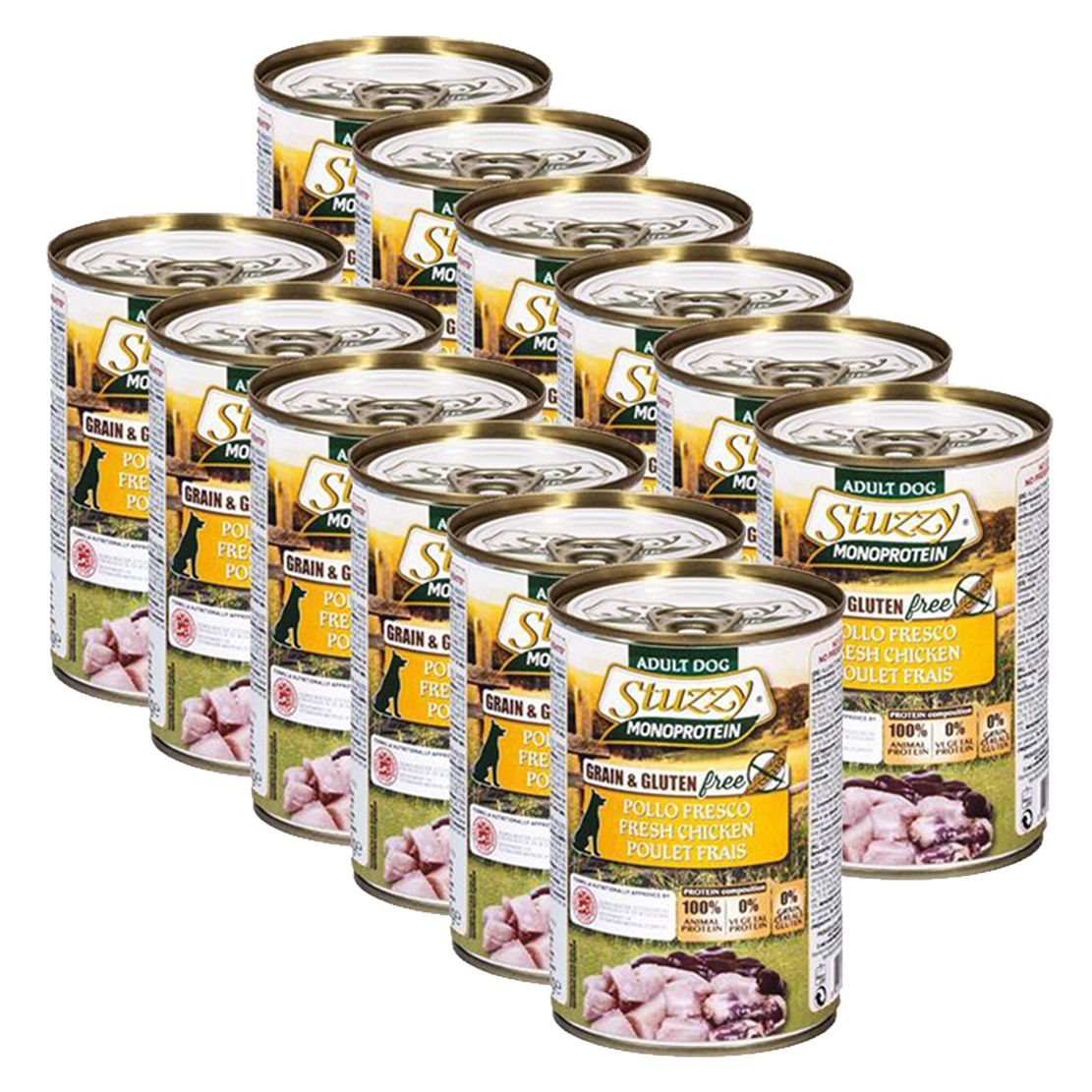 Conservă STUZZY Dog Monoprotein - pui, 12 x 400g