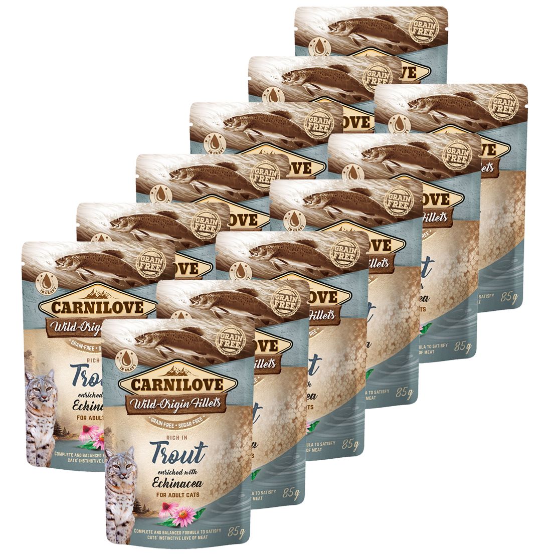Carnilove Cat Păstrăv cu Echinacea 12 x 85 g