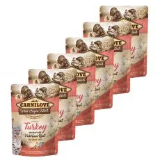 Carnilove Cat Curcan cu Rădăcină de Valeriană 6 x 85 g
