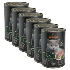 Conserva pentru pisici Leonardo, rață 6 x 400 g