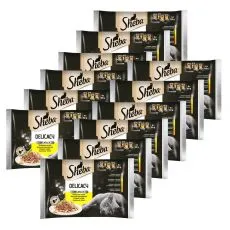 Sheba Delicacy Selecție de pungi din păsări de curte 12 x (4 x 85 g)