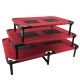 1680D waterproof elevated pet bed.Color in Red 117.5×74×19CM