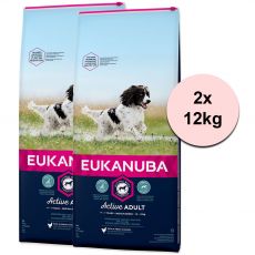 Eukanuba Active Adult Medium Breed 2 x 12 kg