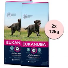 Eukanuba Active Adult Large Breed 2 x 12 kg