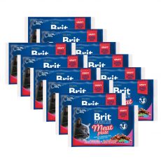 Pliculeț BRIT Premium Cat Meat Plate 12 x (4 x 100 g)