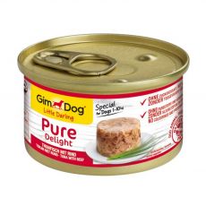 GimDog Pure Delight ton + vită 85 g
