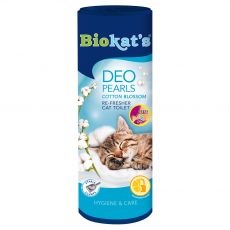 Biokat's DEO PEARLS odorizant pentru toaletă cu aromă de bumbac 700 g