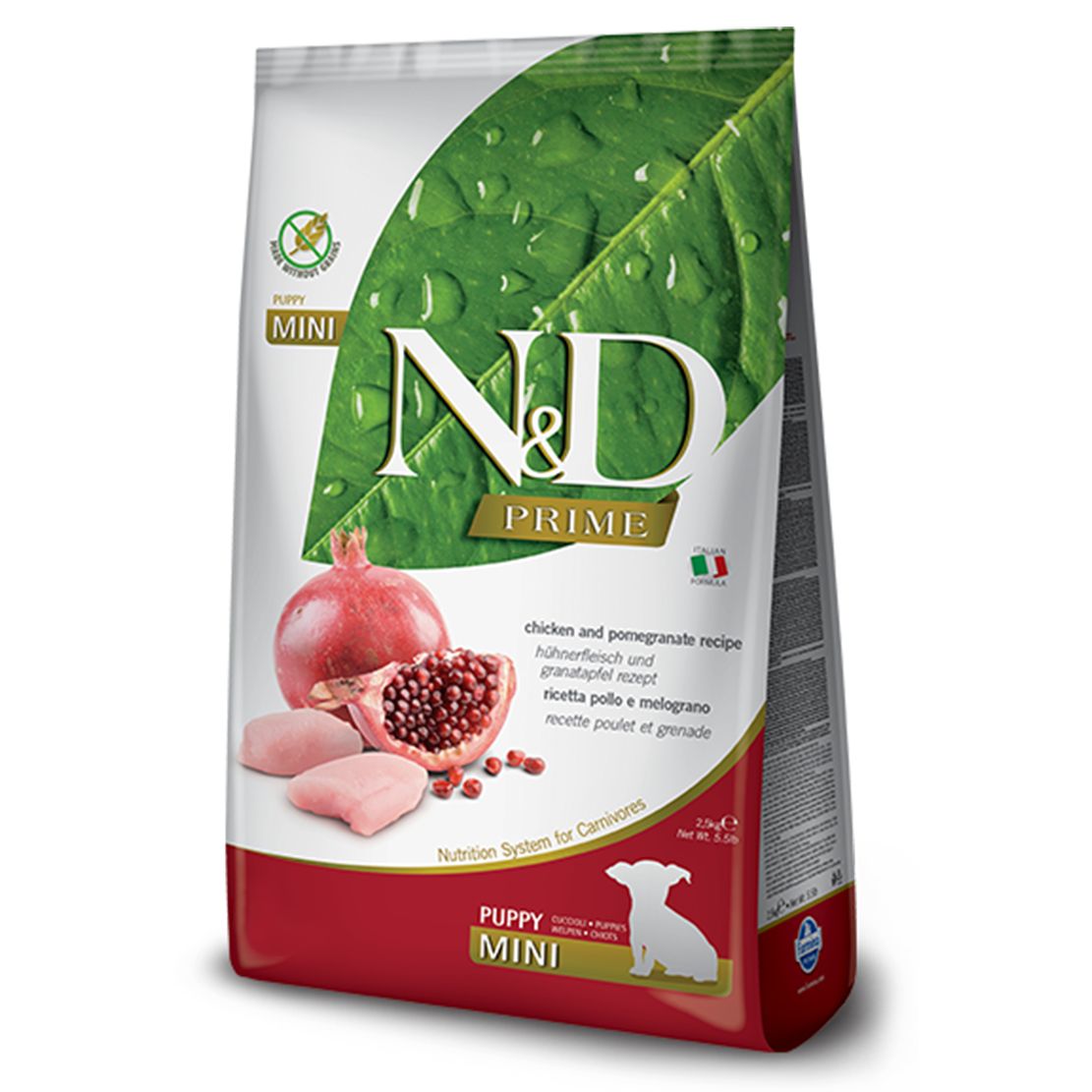 Farmina N&D Prime dog PUPPY MINI Chicken & Pomegranate 2,5 kg