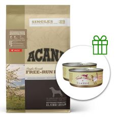ACANA Singles Free-Run Duck 11,4 kg + 2 x conservă Terra Canis GRATUIT