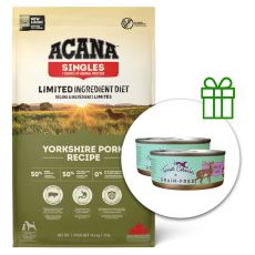 ACANA Singles Yorkshire Pork 11,4 kg + 2 x conservă Terra Canis GRATUIT