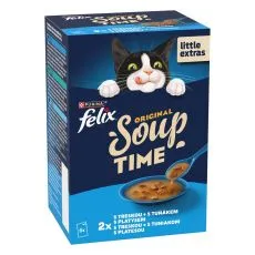 FELIX Soup Selecție delicioasă cu cod, cu ton, cu cambulă 6 x 48 g