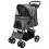 Buggy 47 x 100 x 80 cm cărucior pentru c&acirc;ini și pisici, gri