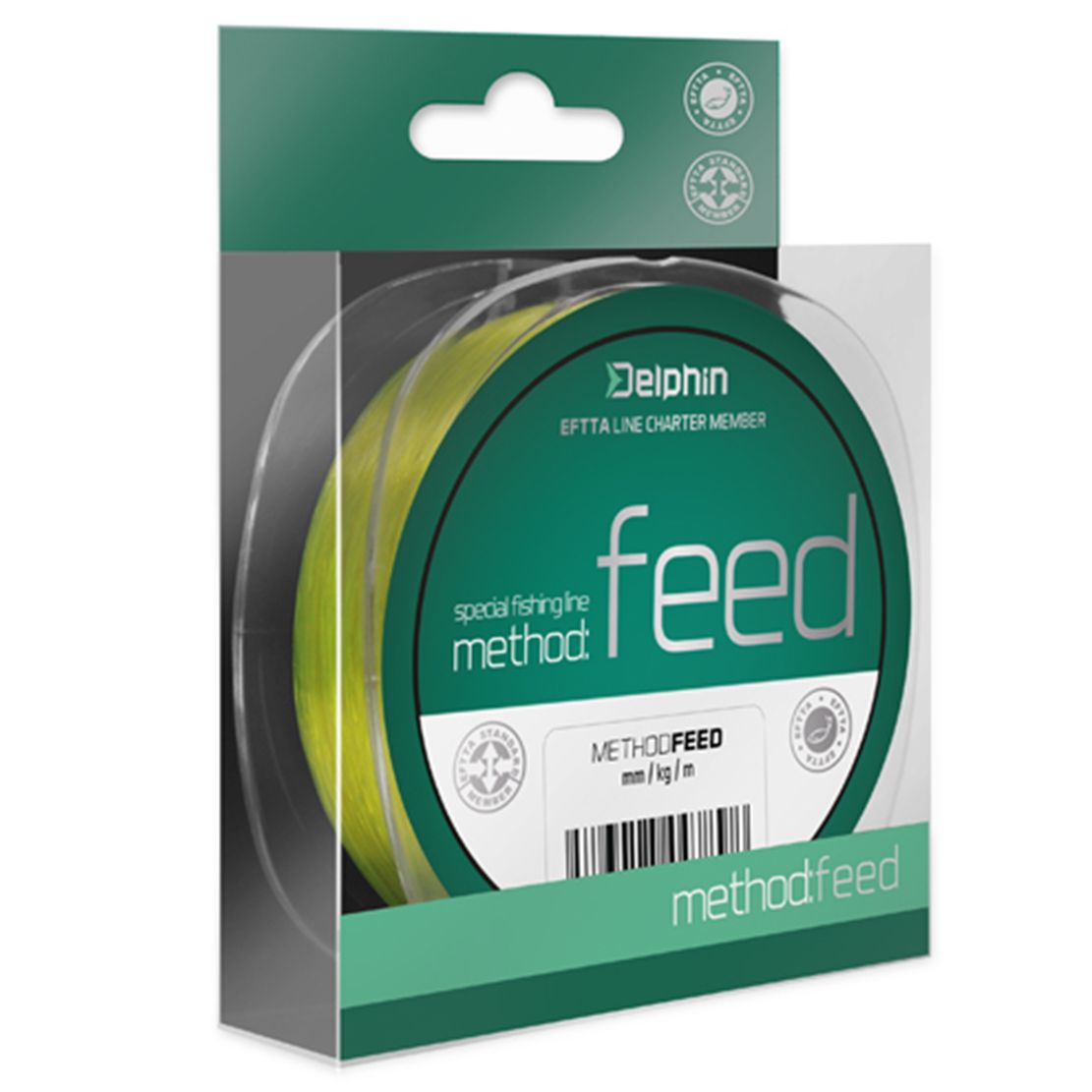 Delphin METHOD FEED galben fluo 0,16mm 2,4kg 300m