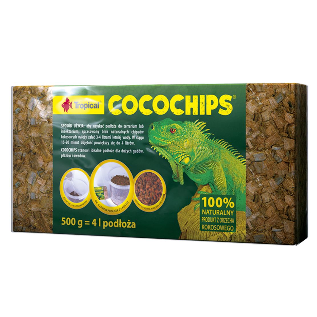 Substrat natural din cocos pentru terariu 500g