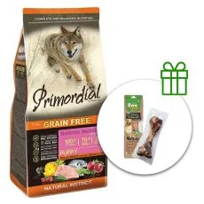 Primordial GF Puppy Chicken & Seafish 12 kg + one pentru c&acirc;ine GRATUIT