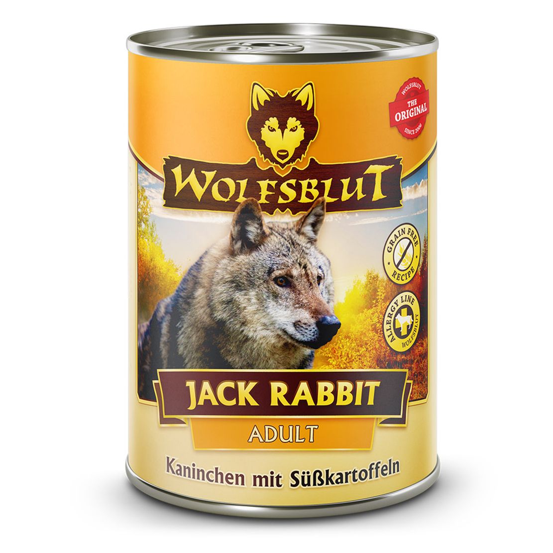 Conservă WOLFSBLUT Jack Rabbit - iepure și cartofi dulci 395 g