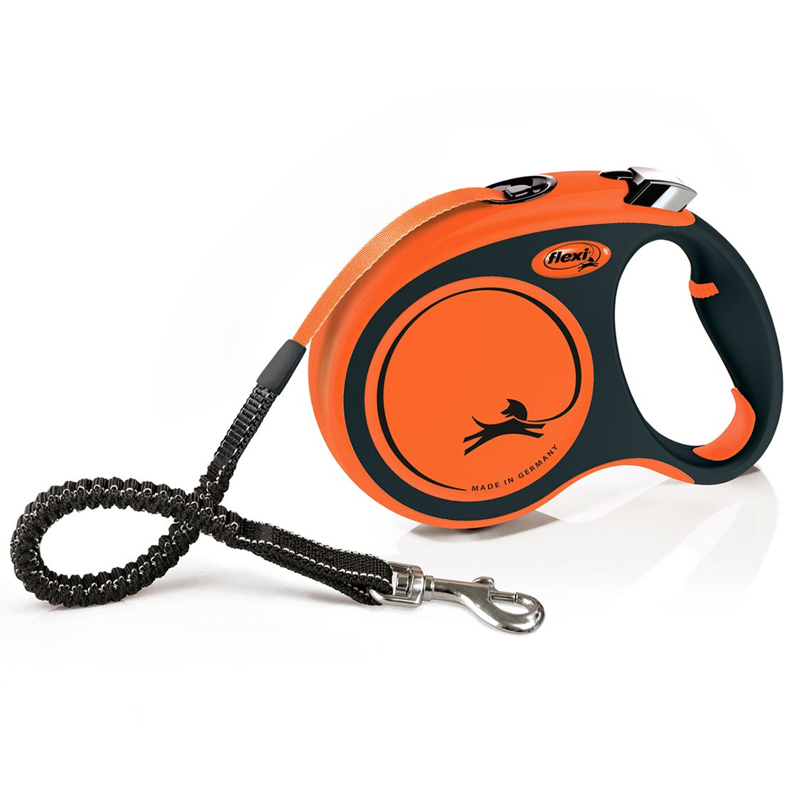 Flexi XTREME lesă L până 65kg, 5m cablu – portocale