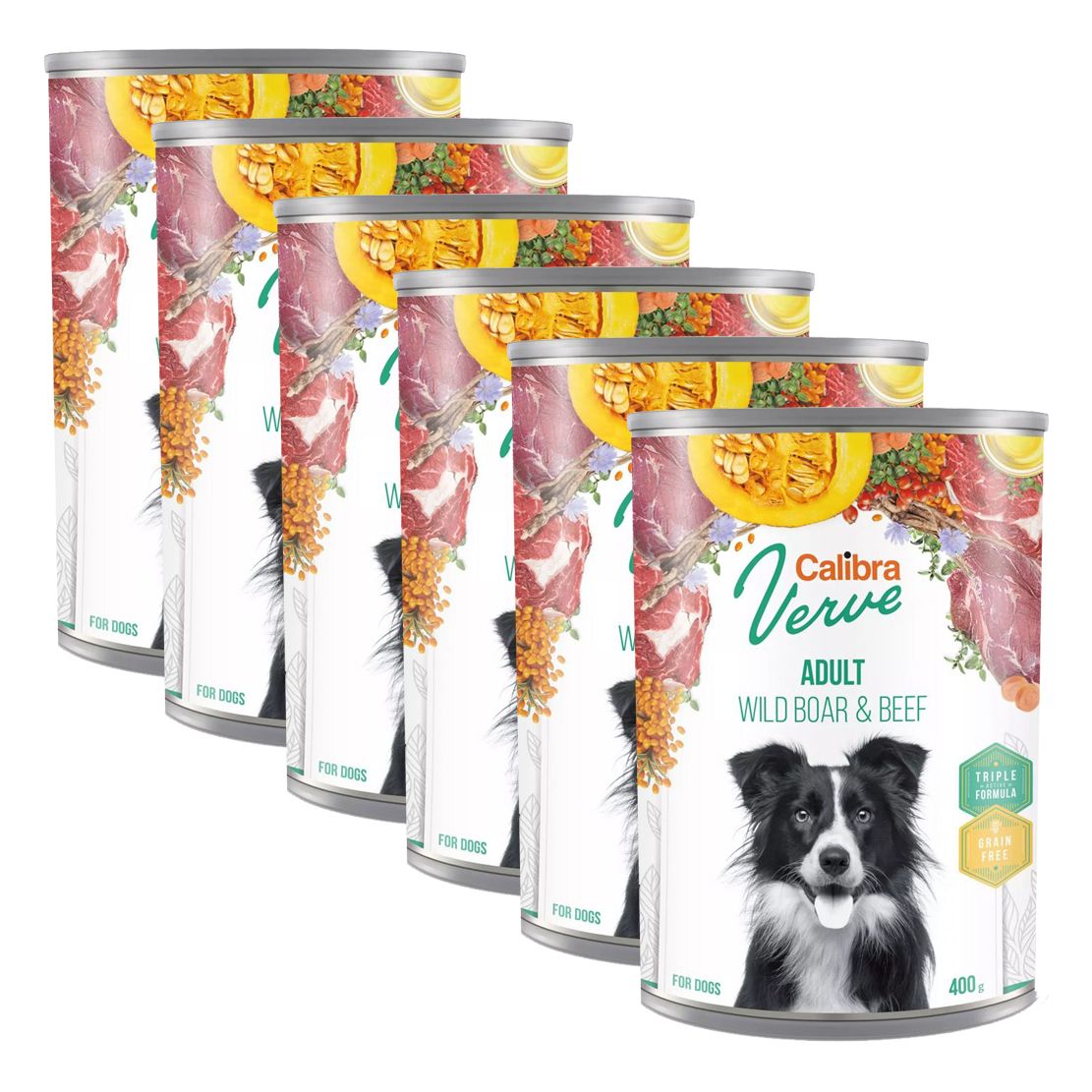 Calibra Dog Verve GF Adult Wild Boar & Beef 6 x 400 g