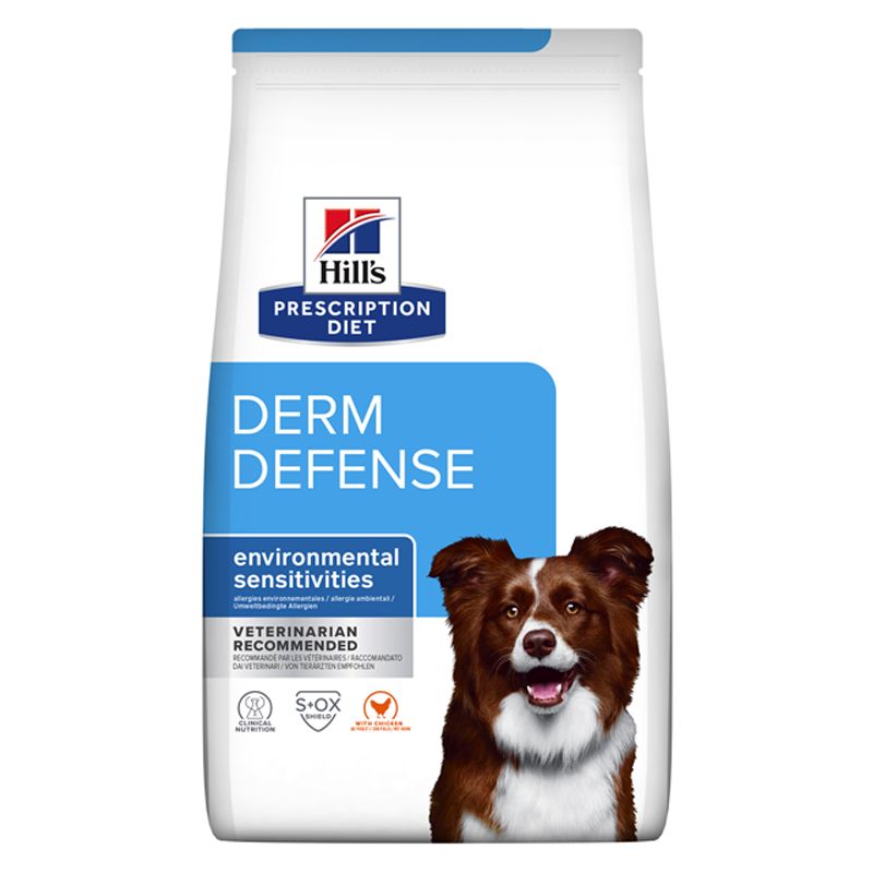 Hill's Prescription Diet Derm Defense Alergie și îngrijire a pielii pentru câini 12 kg