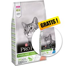 Pro Plan Sterilised Adult Cat Optirenal Salmon 10 + 1,5 kg GRATUIT