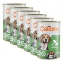 Conservă Calibra Dog Adult miel și vită 6 x 1240 g