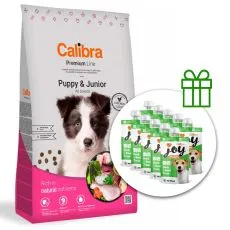 Calibra Dog Premium Line Puppy & Junior 12 kg + 10 x recompense GRATUIT