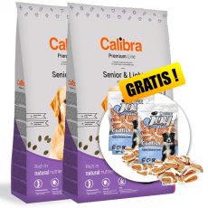 Calibra Dog Premium Line Senior & Light 2 x 12 kg NEW + CADOU