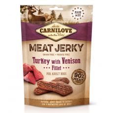 Carnilove Dog Jerky Filet de Curcan și carne de vânat 100 g