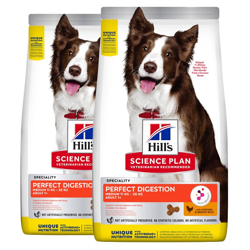 Hill's Science Plan Canine Perfect Digestion Medium 2 x 14 kg