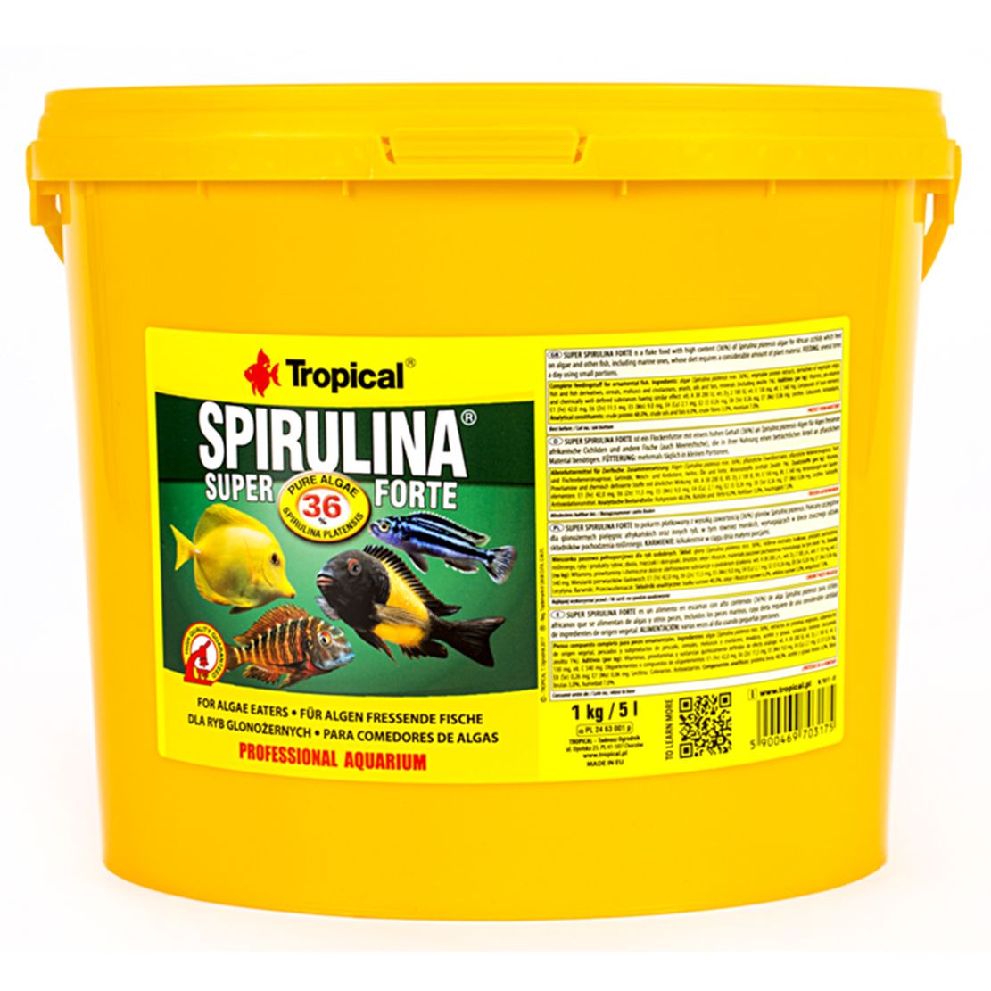 TROPICAL Spirulina Super Forte 36% Flakes 5 L / 1 kg