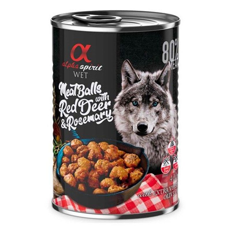 Alpha Spirit Meatballs - carne de căprioară și rozmarin 400 g