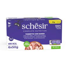 Schesir Multipack ton și carne de vită 6 x 50 g