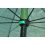 Mivardi Umbrelă PVC verde + înveliș lateral