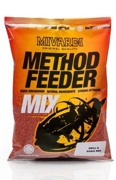 Mivardi Method FEEDER Mix - Krill & Robin Red 1kg