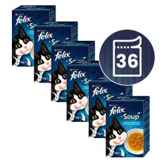 FELIX Soup Selecție delicioasă cu cod, cu ton, cu cambulă 36 x 48 g