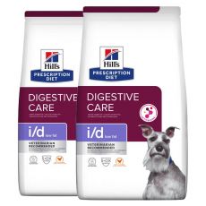 Hill\'s Prescription Diet i/d Granule de îngrijire digestivă cu conținut scăzut de grăsimi pentru câini 2 x 12 kg