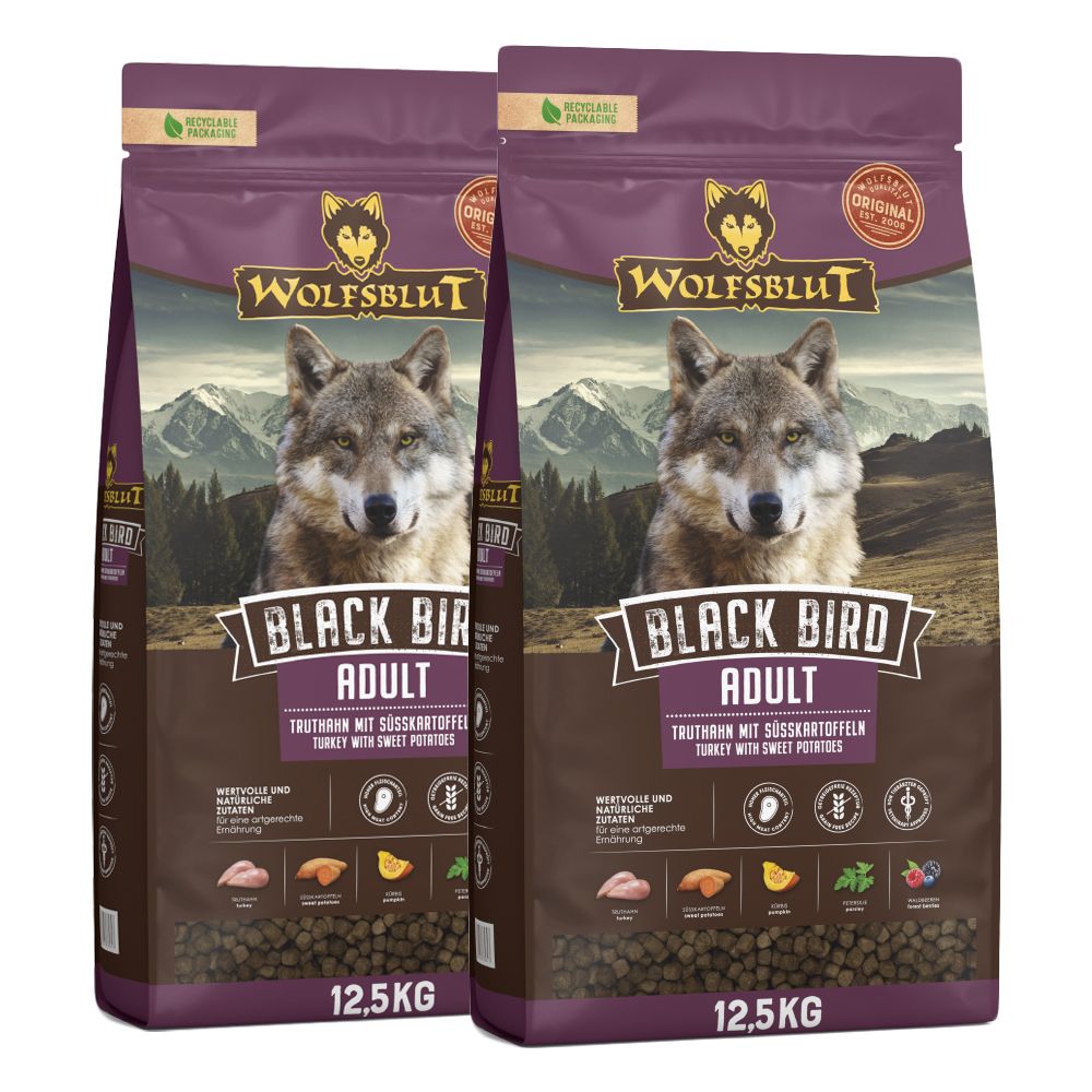 WOLFSBLUT Black Bird Adult 2 x 12,5 kg