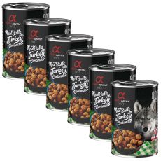 Alpha Spirit Meatballs - curcan și coriandru 6 x 400 g