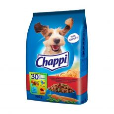 Hrană uscată Chappi cu vită, pui și legume pentru câini adulți de 500 g