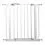 Barieră din metal pentru c&acirc;ini, alb - 75-85x76 cm