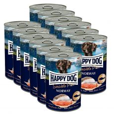 Happy Dog Lachs Pur Norway - 12 x 400 g / somon
